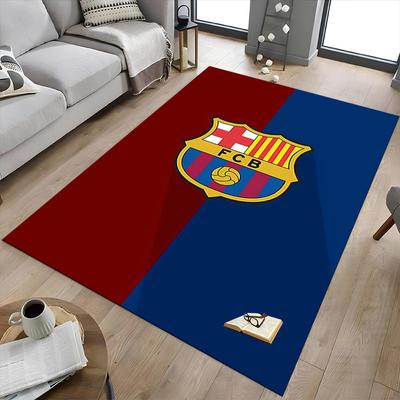 1 Stück FC Barcelona Extra Groß Rutschfester Teppich, Büro, Familie, Schlafzimmer, Studio Großer Teppich Innenbereich