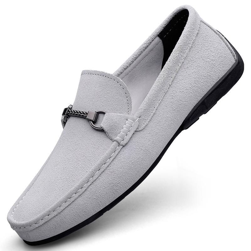 

Flat bottomed loafers Retro luxury high-quality style Business dress party Daily leisure outdoor Comfortable Lightweight shoes 44 серый