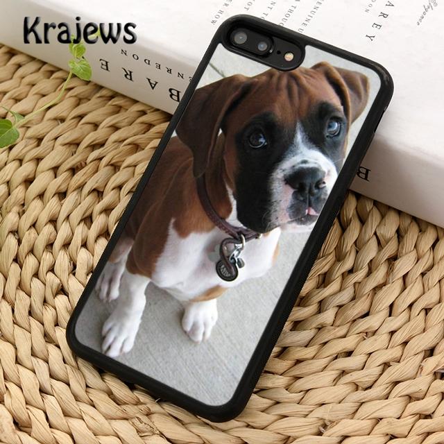 Krajews Boxer Dog Cute Funny Phone Case Cover For iPhone 14 5 SE 6s 7 8 plus XR XS 11 12 13 pro max Samsung Galaxy S21 S22ultra