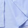 Hengyuanxiang Men's Silk Blend Business Casual Long Sleeve Shirt
