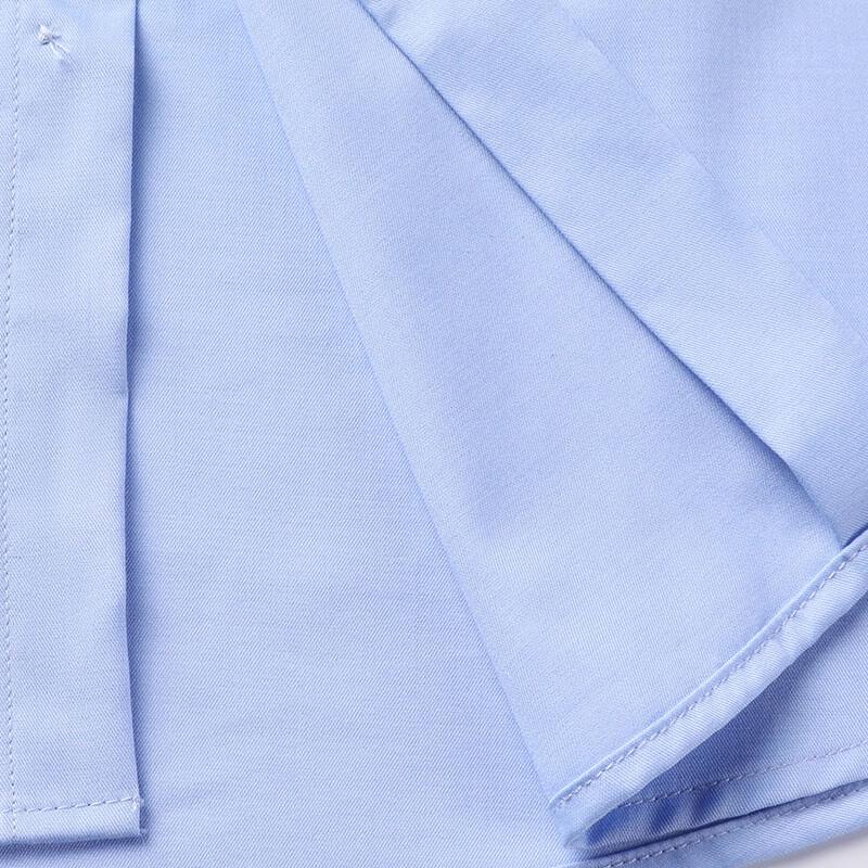 Hengyuanxiang Men's Silk Blend Business Casual Long Sleeve Shirt