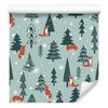 Wallpaper Sleeping Foxes In a Winter Forest for the Living Room and Bedroom 50x1000