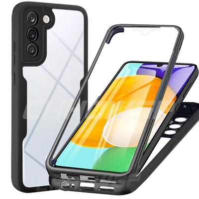 Custodia trasparente a protezione completa 360 per Samsung Galaxy S22 Ultra S21 A53 A33 A73 A22 A32 A12 A51 Redmi Note 11 10C iPhone 13 12 Pro Max Cover bifacciale