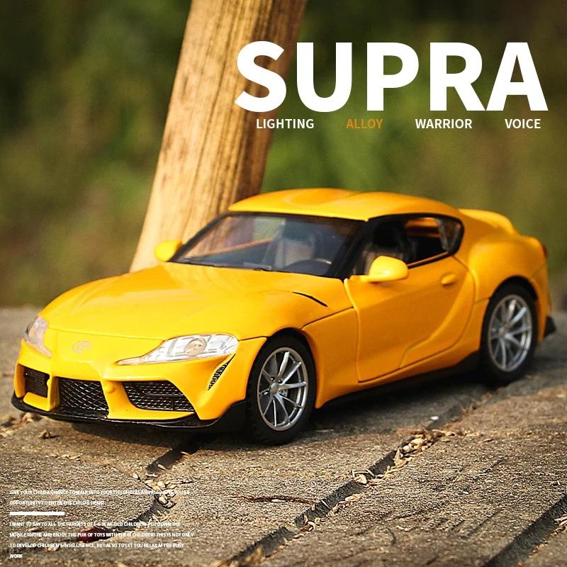 6 Inch Metal Car Toyota GR Supra Supercar Simulation Exquisite Diecast & Toy Vehicle 1:32 Alloy Collection Model Gifts For Children
