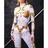 Damen Sexy Enger Jumpsuit Cooler Cosplay Bodysuit Steampunk Jumpsuit Kostüm Halloween Abendshow Kostüm Zentai