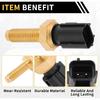 Coolant Temperature Sensor for Ford F-150 1998-2003 Water Temperature Temp Sender Sending Unit Sensor No.XL3Z6G004AA Gold Tone