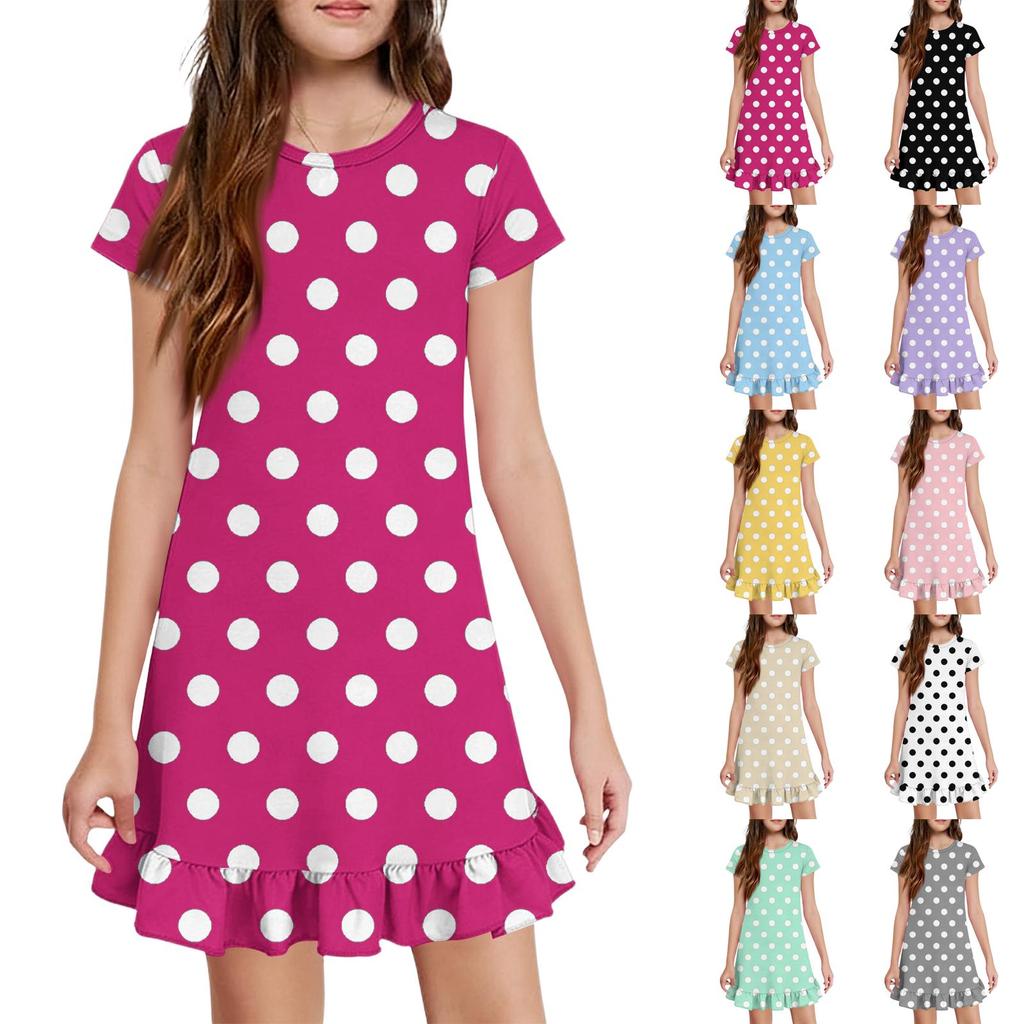 Girls' Pocket Dress - Short Sleeve Loungewear