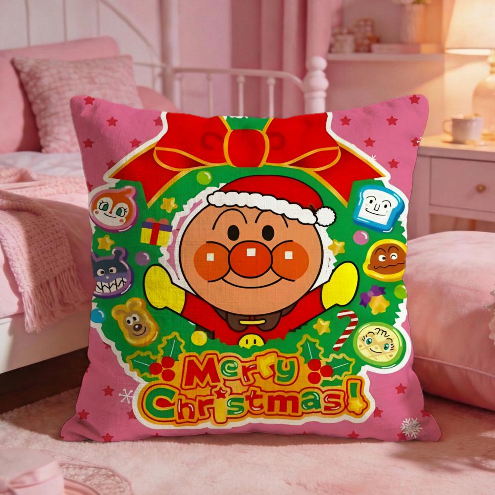 AAnpanmanS Cute Cartoon Cushion Cover Premium Comfort Reversible Pillow Cove Two In One Design For Any Room  Car Interior