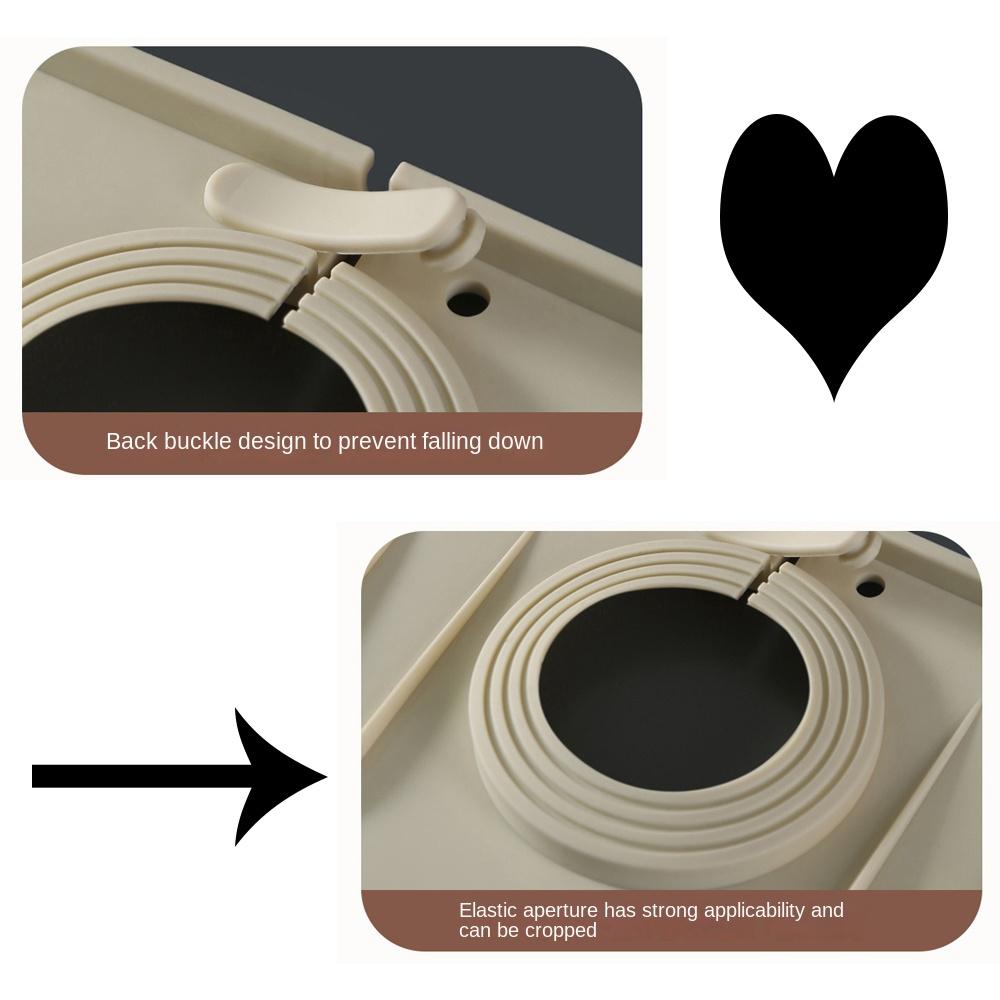 Silicone Kitchen Faucet Mat Splash Proof Sink Sponge Holder New Faucet Water Catcher Tray Bathroom