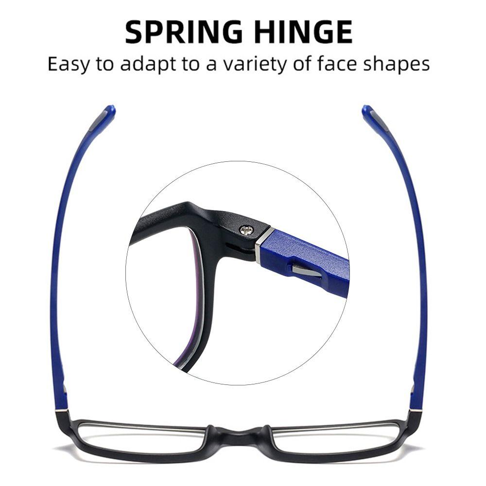 Ochelari de lectură pentru femei Sport Anti-lumină albastră Ochelari de lectură TR90 Ochelari de vedere cu ramă pentru hipermetropie pentru prezbiopie