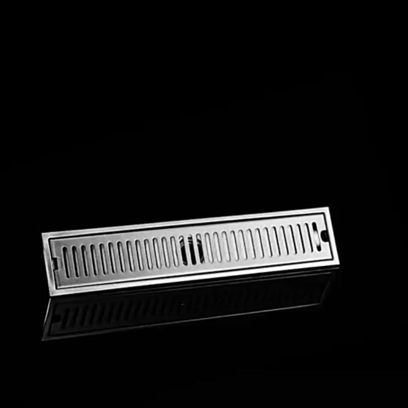 Stainless Steel Linear Floor Drain Anti-Odor Food Grade Material Fast Draining Long Drainer for Kitchen Bathroom Shower