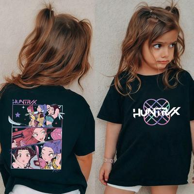 Children's Casual T-shirt Short-sleeved Cartoon Print Fashion T-shirt Cute Clothing Top T-Shirts Girls