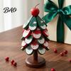 Foldable Pot Holder Christmas Tree Wooden Trivets, Durable Pine Wood Potholders with Storage Stand, Kitchen Countertop Protector Heat Resistant