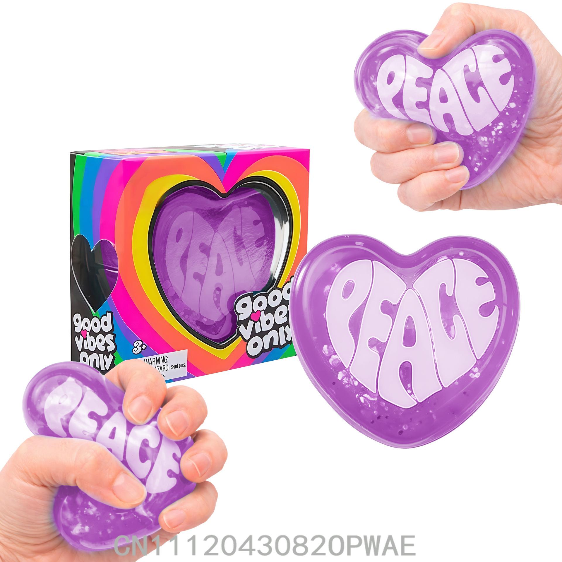 

In StockNeedoh Heart Squishy Toy Cute Heart Shape Stress Relief Soft Slow Rebound Fun Portable Toy Surprise Toy Gift