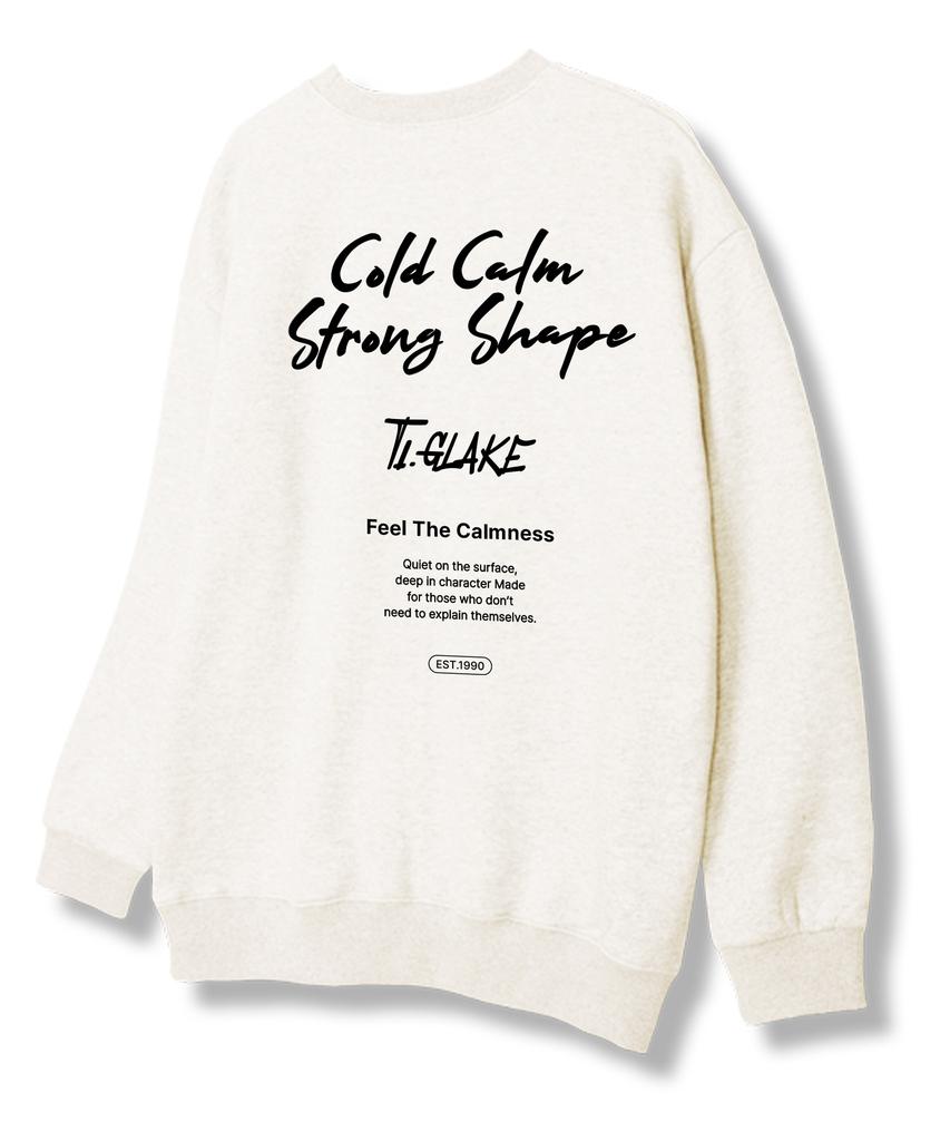 TI.GLAKE Cold Calm Sweatshirt Oatmeal [Fleece Lining]