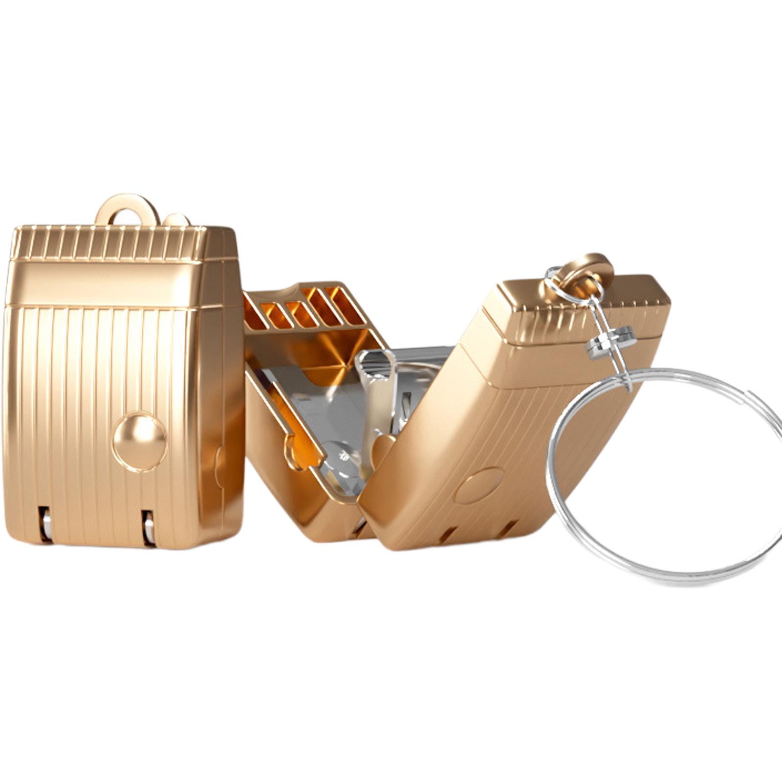 

Кусачки для ногтей из нержавеющей стали с пилочкой для ногтей, складные кусачки для ногтей на каждый день золотой