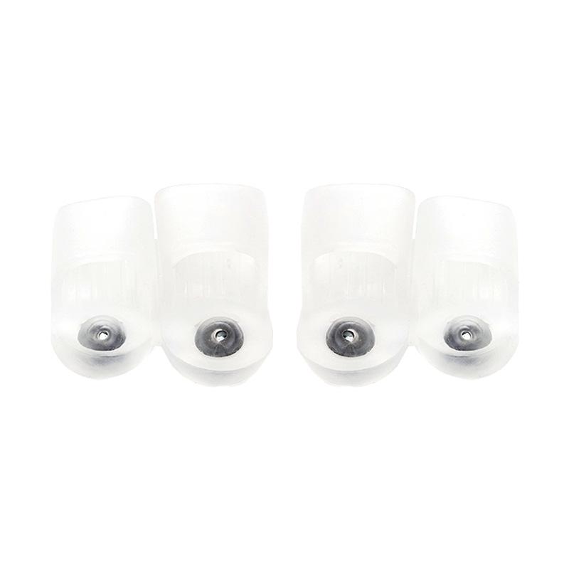 

Magnetic Silicone Toe Separator & Straightener for Overlapping Toes - Cuttable, Double-Hole Design One Size прозрачный