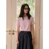 Tencel Modal Mulberry Silk Short-sleeved Women's Summer Round Neck Wool Outer Shirt Slim-fitting and Thin Versatile Bottoming Shirt