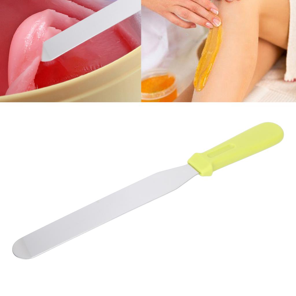 Hair Removal Spatula 8 Inch Straight Stainless Steel Wax Adjustment Mixing Knife