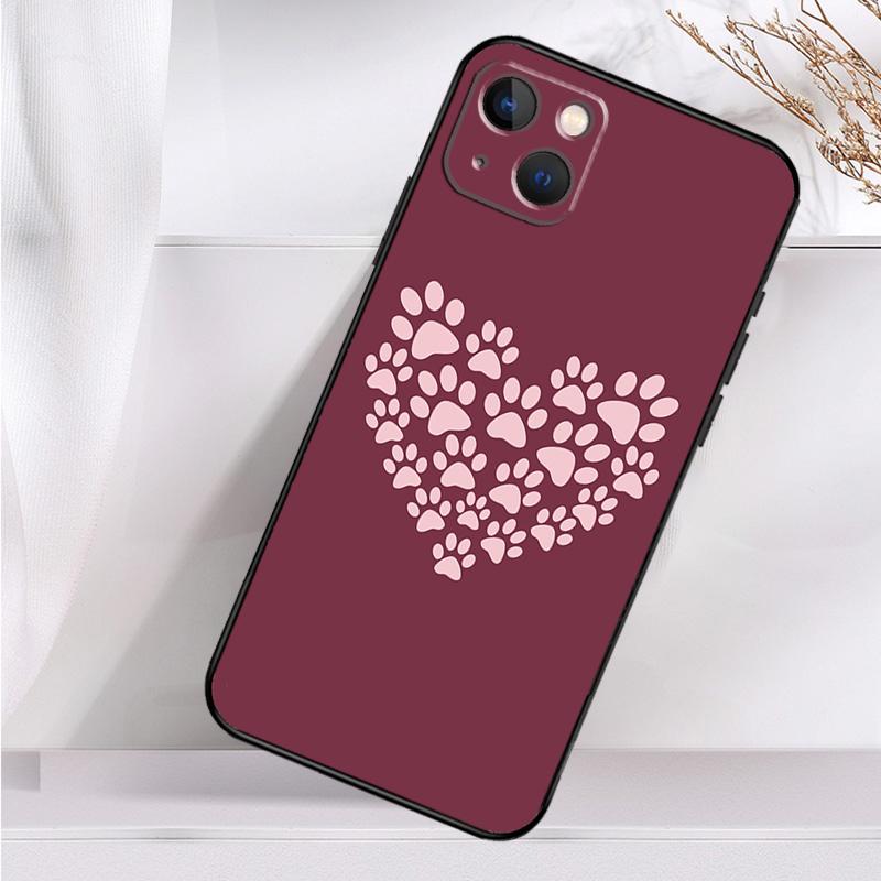 Cat Dog Paws Phone Case For iPhone 16 15 14 12 11 13 Pro Max 7 8 Plus X XR XS Max 13 12 Mini Cover