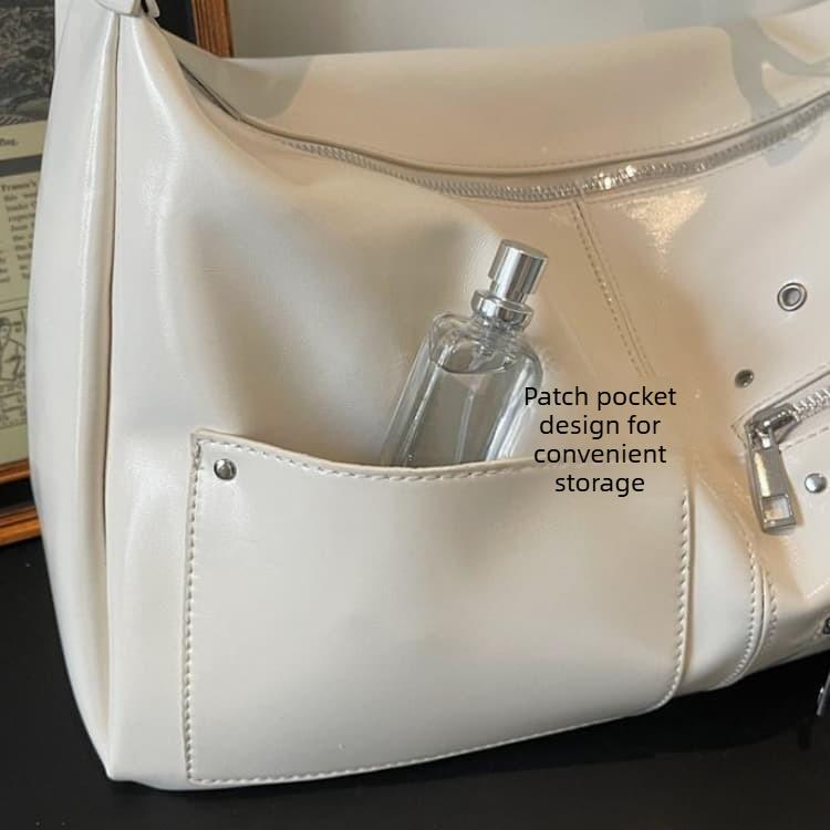 Rivet locomotive wind large capacity tote bag female