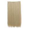 Extensiones de cabello sintético largo y liso con 5 clips, resistente al calor, para uso diario.