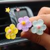 New Car Air Conditioning Vents Creative Ornaments Colourful Crystal Daisy Shape Handmade DIY Resin Accessories Auto Interiors