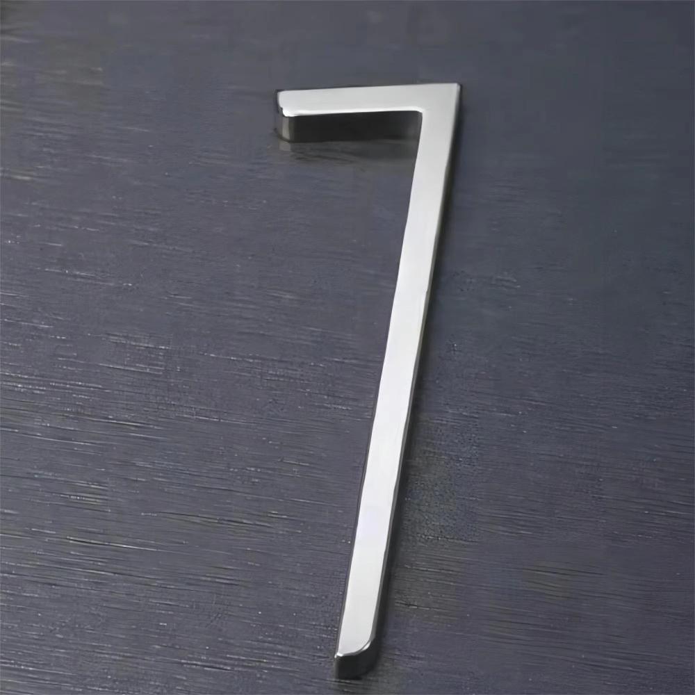 Stainless Steel Door Number Plates Number 0-9 Number Signage  For Hotels Apartments Offices