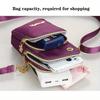 Mobile Phone Bag Women's Crossbody Mini Bags Fashion Solid Color Coin Bag Neck Hanging Shoulder Bag 3 Layer Wallet