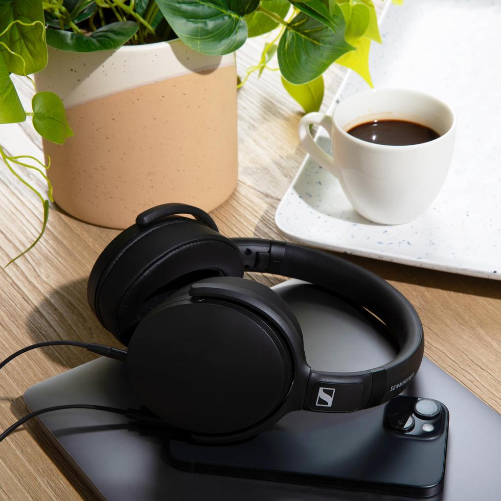 Sennheiser HD 400U Wired Headphones with Remote Compact Closed-Back In-Line & Microphone, USB-C, Foldable, Lightweight,