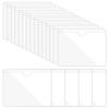 20/30Pcs Self-Adhesive Label Holder Card Pockets Sleeves Label Holder Clear Library Card Holders with Top Open for Index Cards