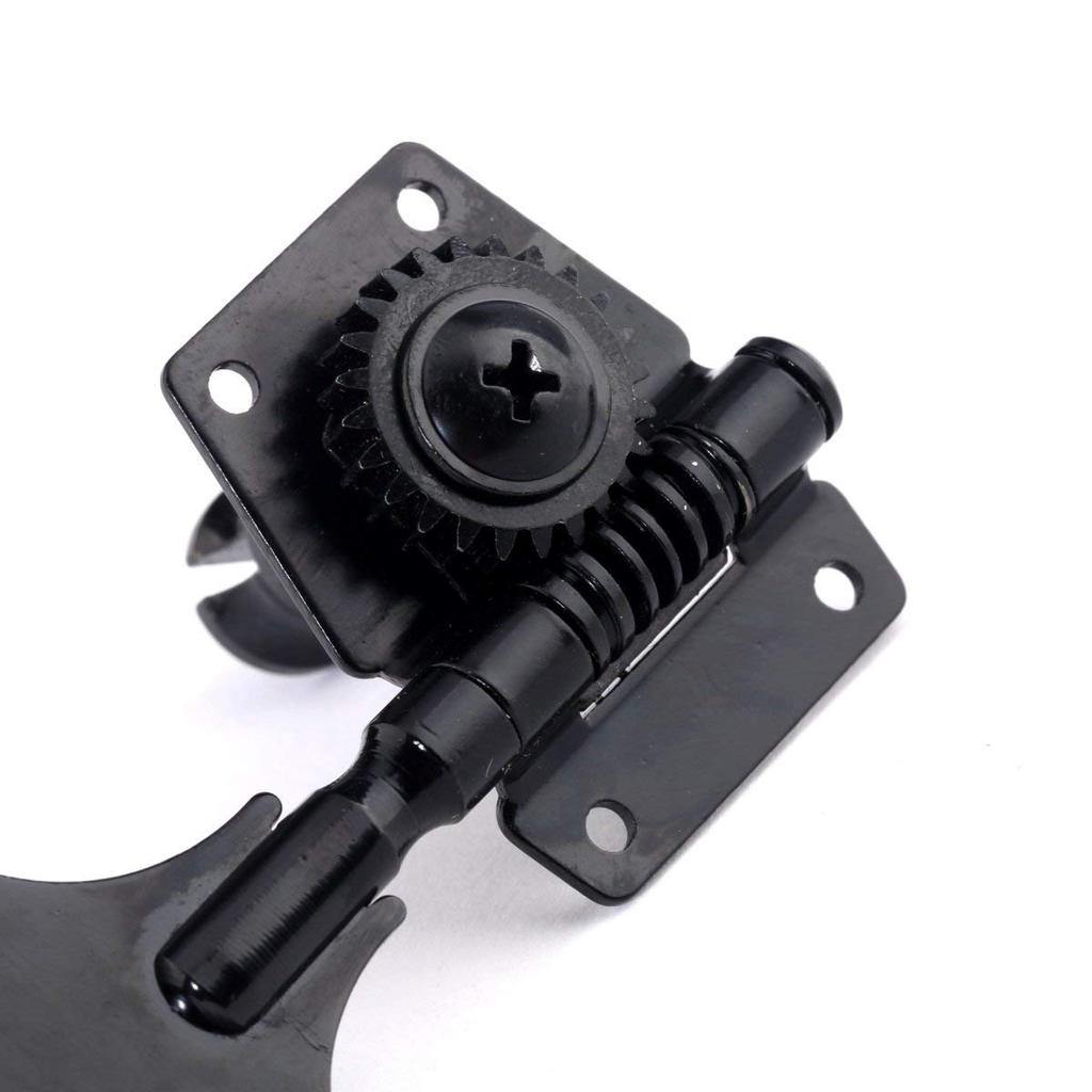 Musiclily Basic L2+ R2 Open Gear Bass Tuners for 4-String Ibanez-Style Electric Basses, Black