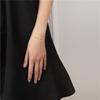 925 Sterling Silver 14k Gold Plated Bracelet Micro Set Zircon Exquisite Bow Bracelet for Women Temperament Jewelry Gift