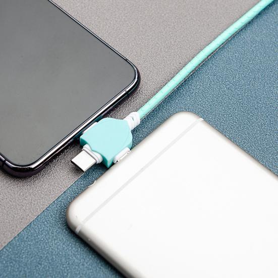 Data Cable 3-in-1 2.1A 8Pin Type-C Fast Charge Micro USB Phone Charging Cord