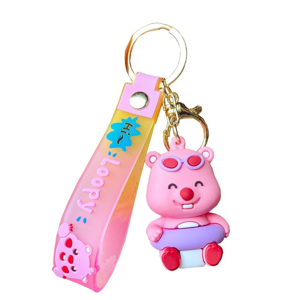 Beaver Keychain Silicone Cartoon Bag Charm Ideal For Birthdays Graduation More And