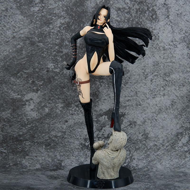 

One Piece Boa Hancock Anime Action Figure Empress Leather Jacket Garage Kit Model Toy Gift with Computer Case Ornament