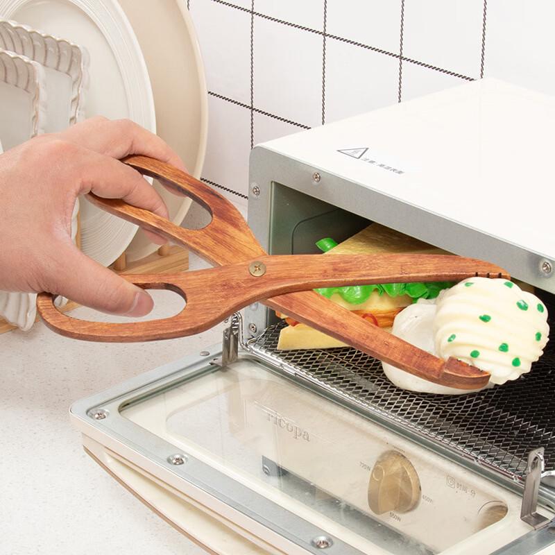 Bamboo & Silicone Food Tongs