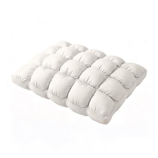 Comfortable Head Cushion Puff Cooling Pillow, Soft Breathable Quilted Sleeping Machine Supportive Pillow Washable, Fluffy Cloud-like for Side And Back