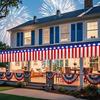 USA Flag Fringe Banner Tinsel Streamer Foil Tassel Garland For Independence Day Fourth Of July Indoor And Outdoor Decoration