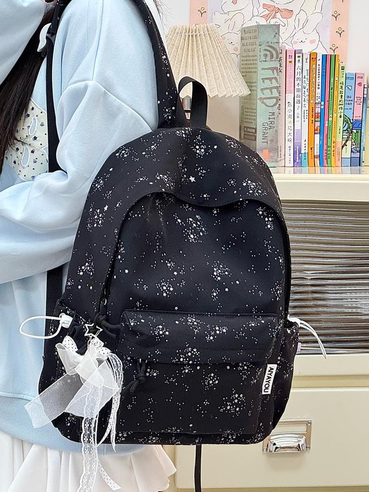 Zaino scolastico alla moda carino stella luna zaino giapponese ins grande capacità zaino scolastico studente pendolarismo quotidiano zaino con stampa
