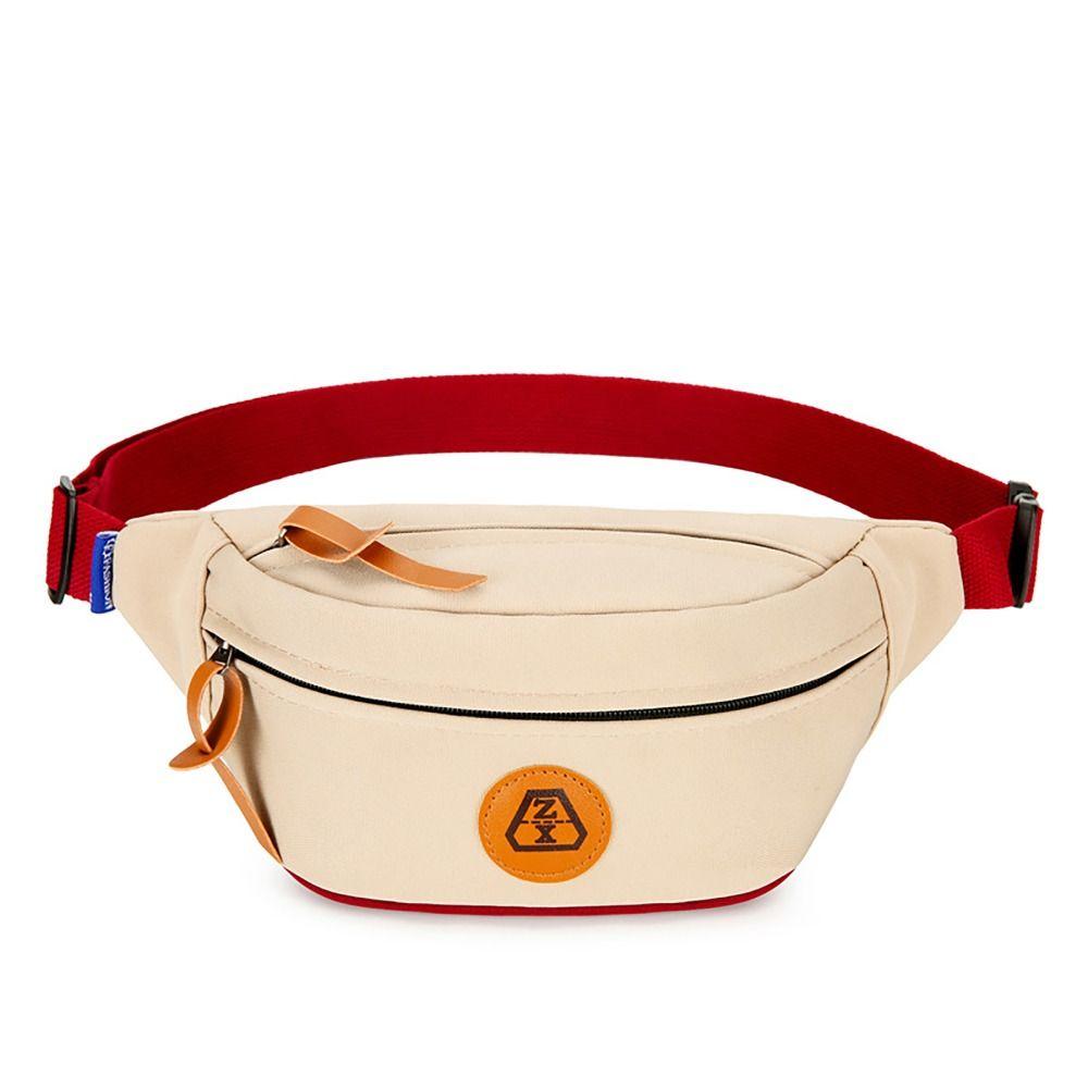 

Large Capacity Waistpack Fashion Oxford Multi Functional Crossbody Bag Chest Bag Sports Outdoor бежевий