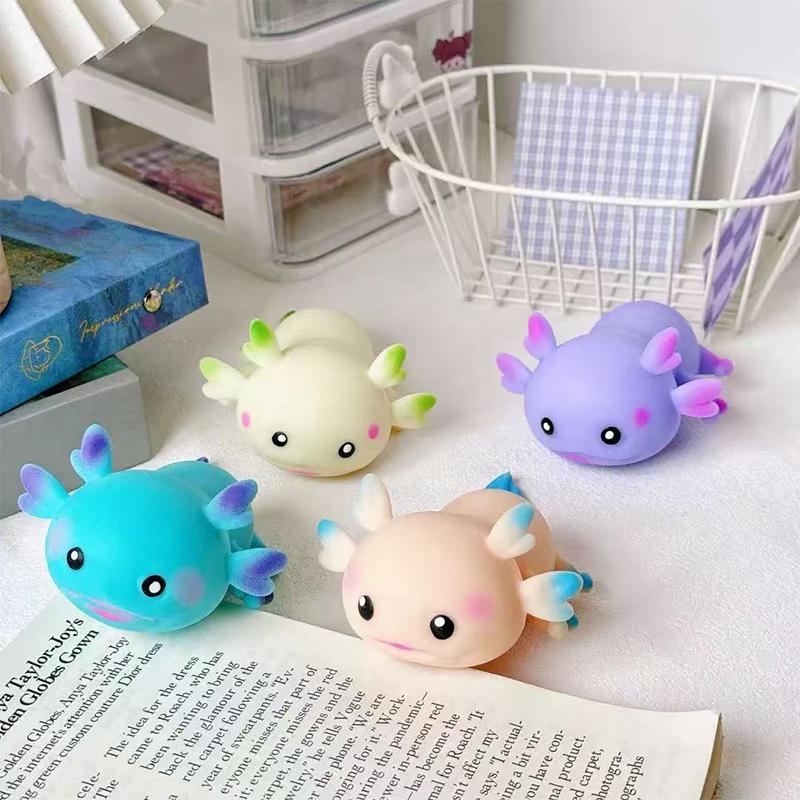

1Pcs Cute Axolotl Slow Rising Fidget Toys Soft Squeeze Sensory Toy For Kids And Adults Stress Ball For Anxiety And Focus