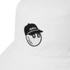 MALBON GOLF New Basic Logo Bucket Hat Ivory