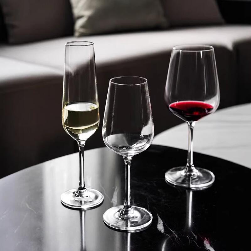 MDNG Crystal Glass Red Wine & Champagne Glass Set