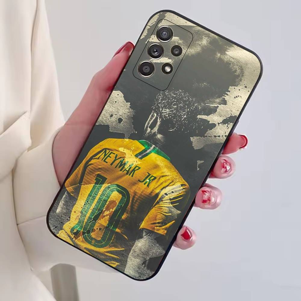N-Neymar Jr Football C-Cheer Phone Case For Samsung S25,S24,S21,S22,S23,S30,Ultra,S20,Plus,Fe,Lite,Note,10,Black Cover