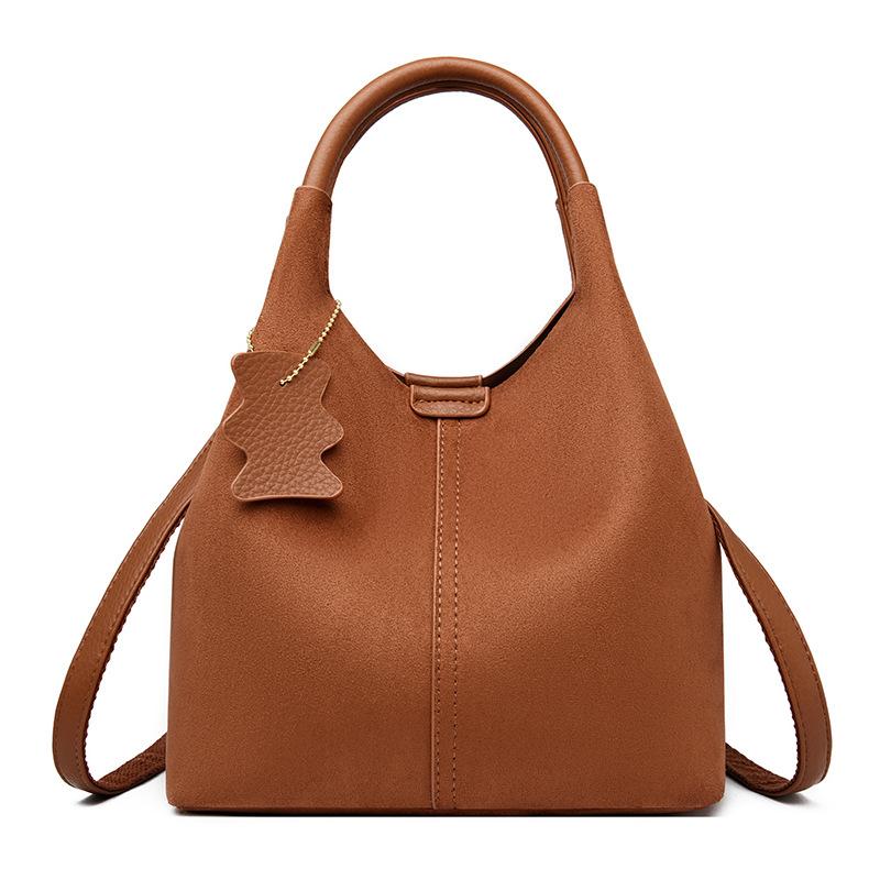 Fashion Handbag - High-end, Large-capacity Vegetable Basket Bag, Soft Leather Shoulder Crossbody Bag Casually