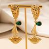 Retro Metal Face Earrings: Unique Design, Bold Style, Exaggerated Look for Women.