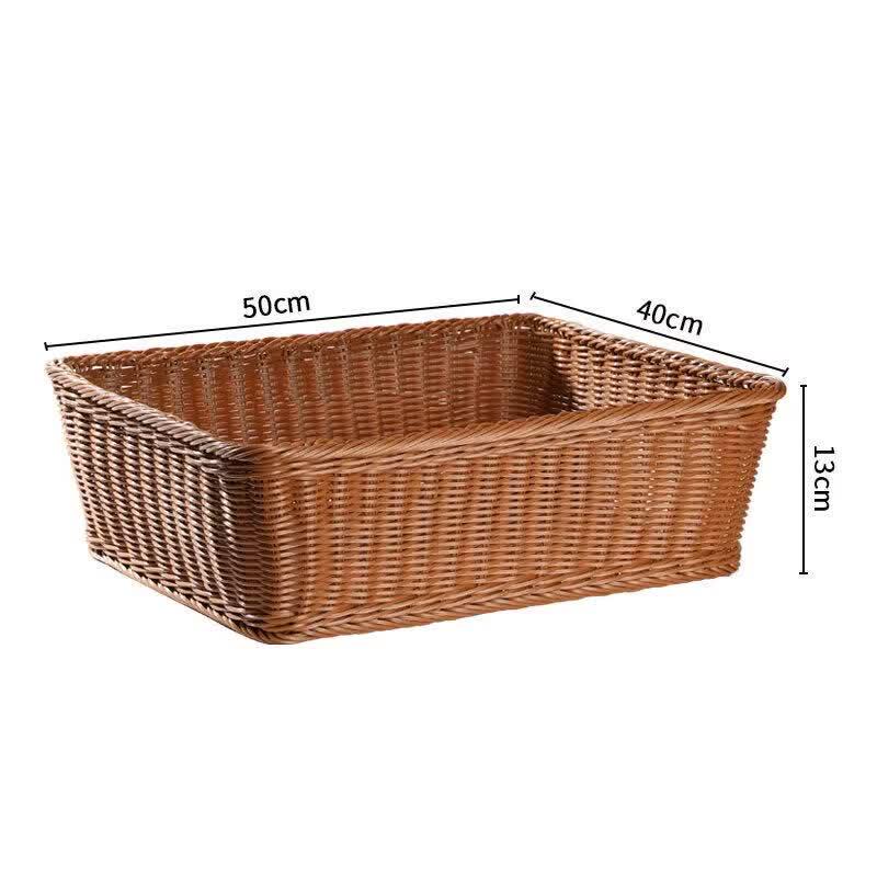 Imitation Rattan Multi-Purpose Storage Basket