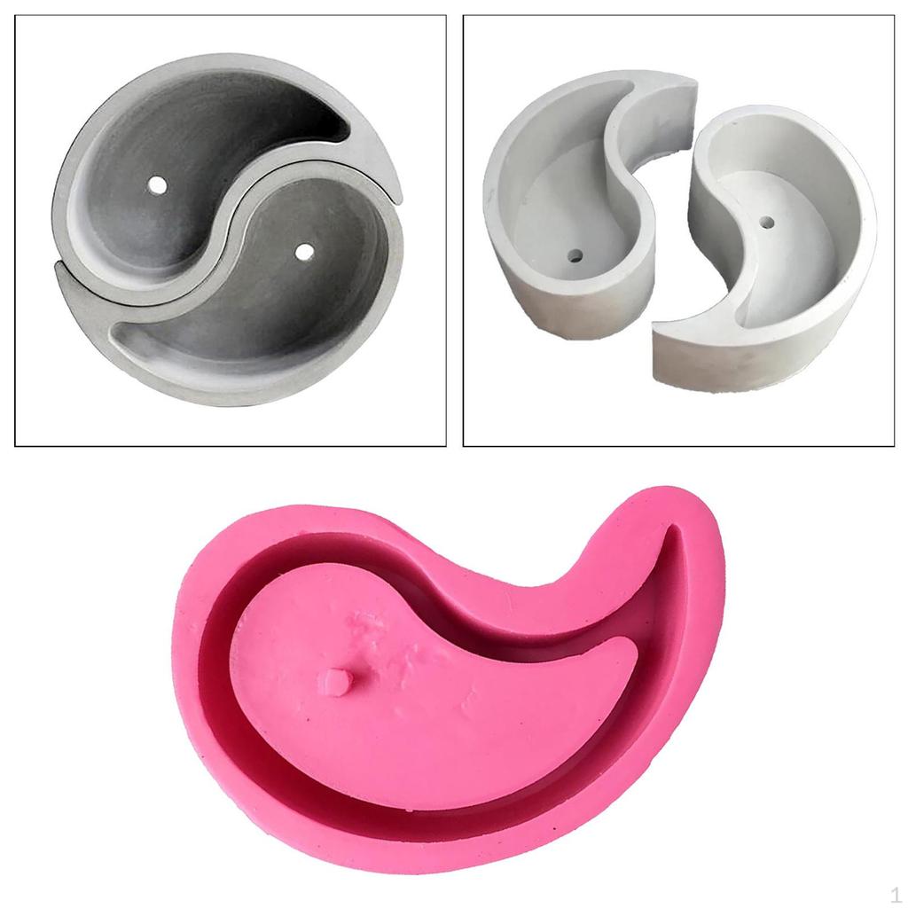 Blomsterpotte DIY Sukkulentplante Gips Gipsvoks Såpe Støpeform