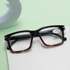 B24009 Unisex Square Reading Glasses with Fashionable Nail Design and Anti-slip Groove Temples
